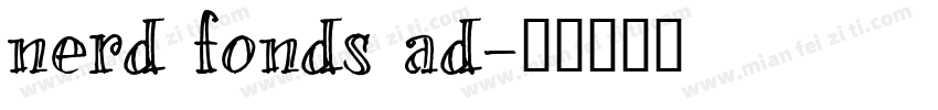 nerd fonds ad字体转换
